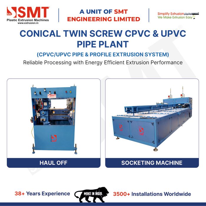 CONICAL TWIN SCREW CPVC & UPVC PIPE PLANT