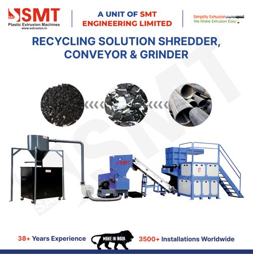 RECYCLING SOLUTION SHREDDER, CONVEYOR, GRINDER
