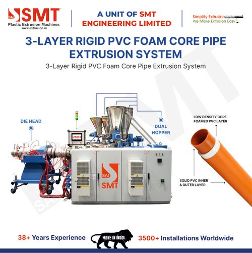 3-LAYER RIGID PVC FOAM CORE PIPEEXTRUSION SYSTEM