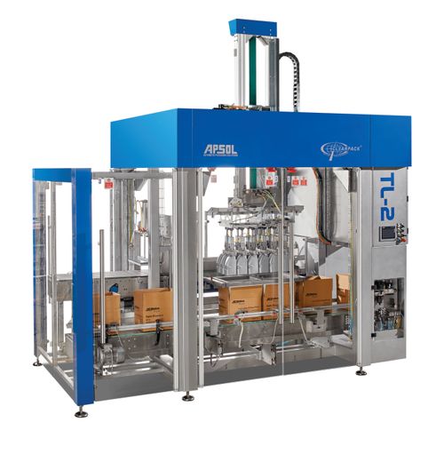 Wrap Around Case Packer for Edible Oil PET Bottles