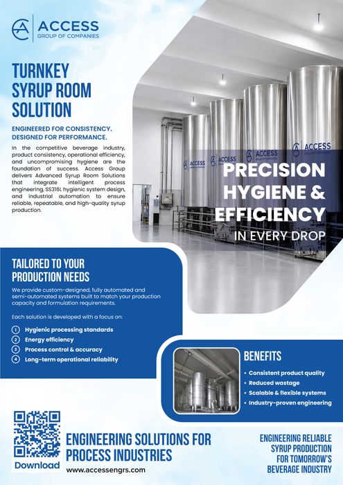 Turnkey Automated Syrup Room Solutions for Beverage Production