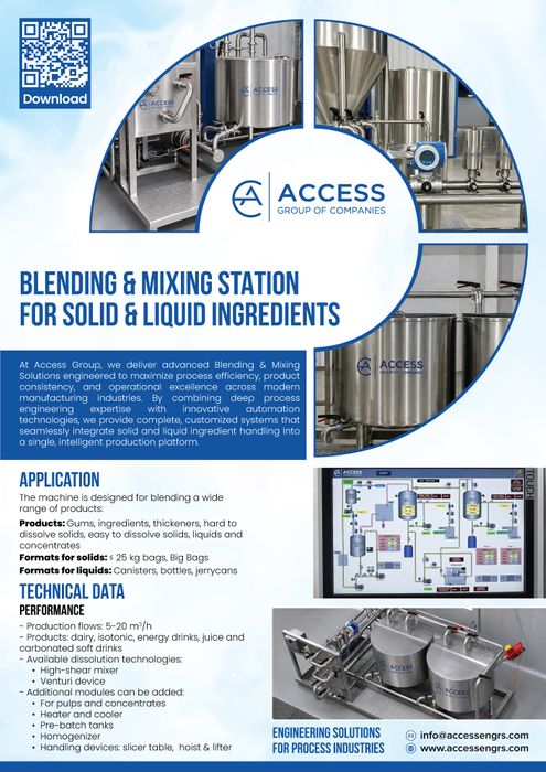 Blending & Mixing Station for Solid & Liquid Ingredients