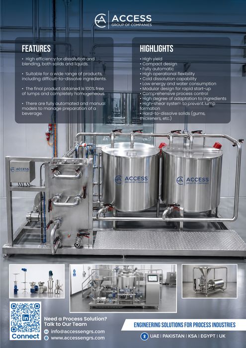 Blending & Mixing Station for Solid & Liquid Ingredients