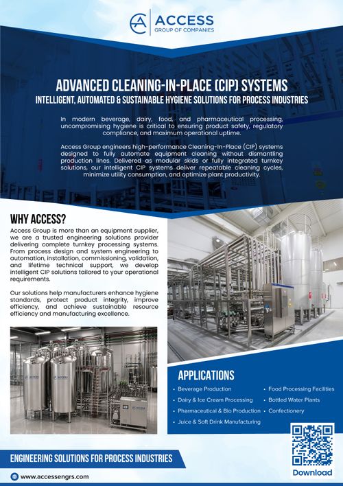 Advanced Cleaning-In-Place (CIP) Systems