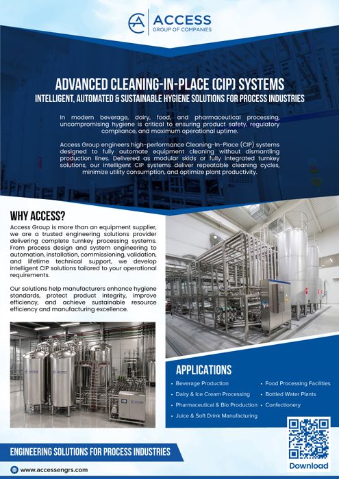 Advanced Cleaning-In-Place (CIP) Systems