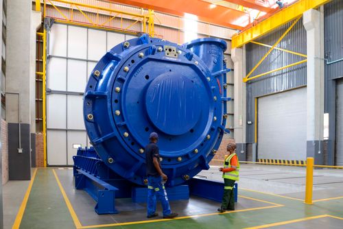 Weir at Electra Mining Africa