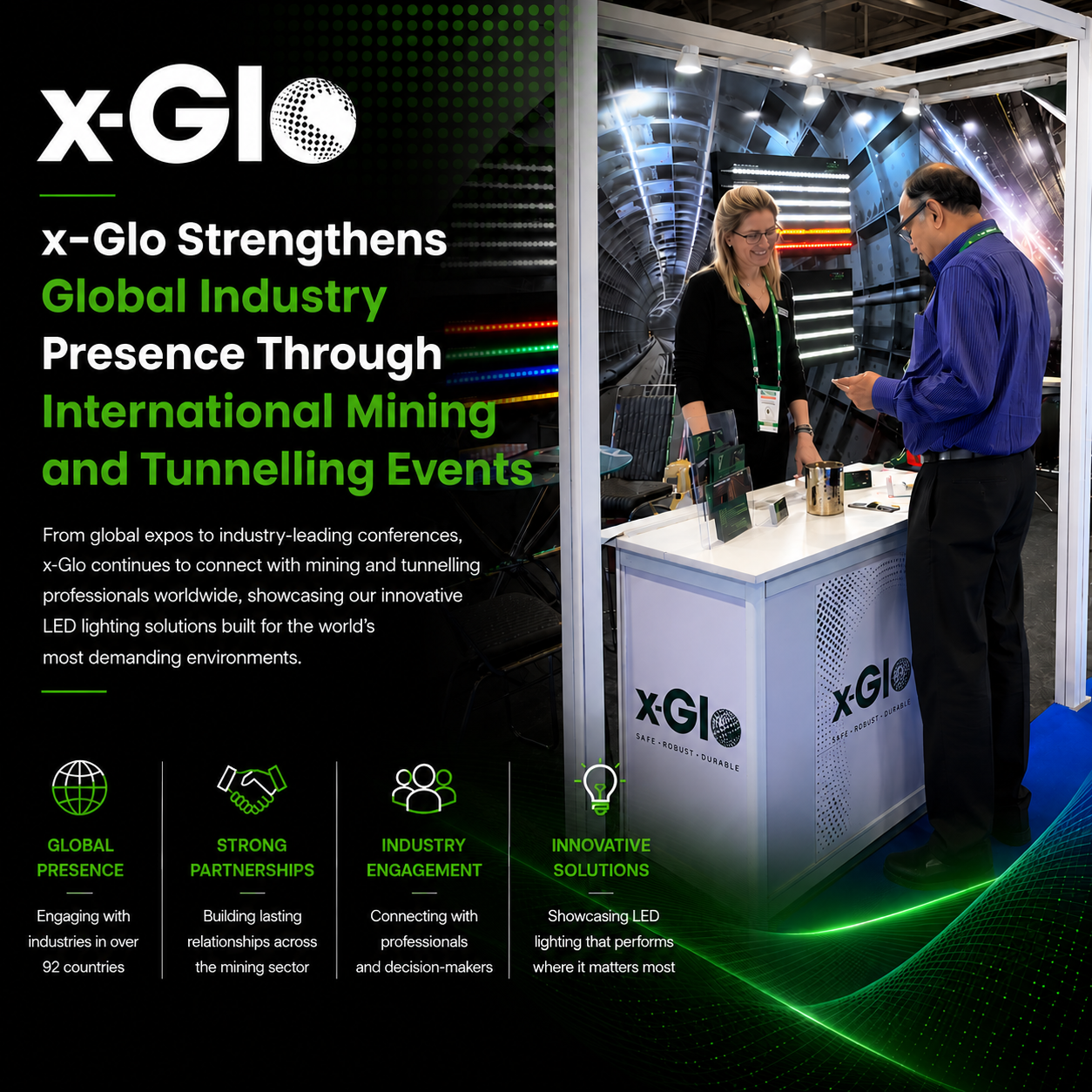 x-Glo Strengthens Global Industry Presence Through International Mining and Tunnelling Events