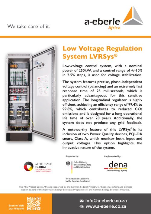 Driving Innovation in Grid Solutions: A. Eberle Africa Hosts Exclusive Session on LVRSys® Technology
