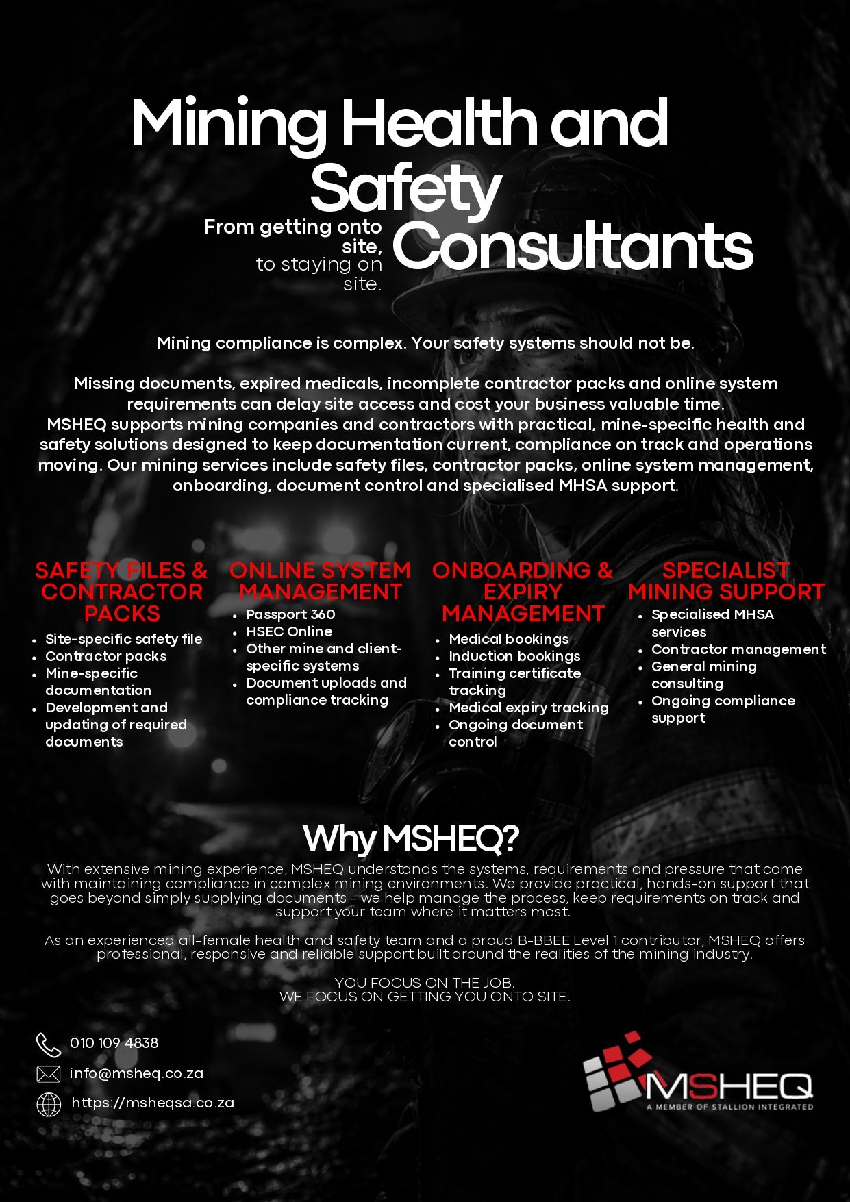 MSHEQ Simplifies Mining Compliance: From Getting Onto Site to Staying on Site