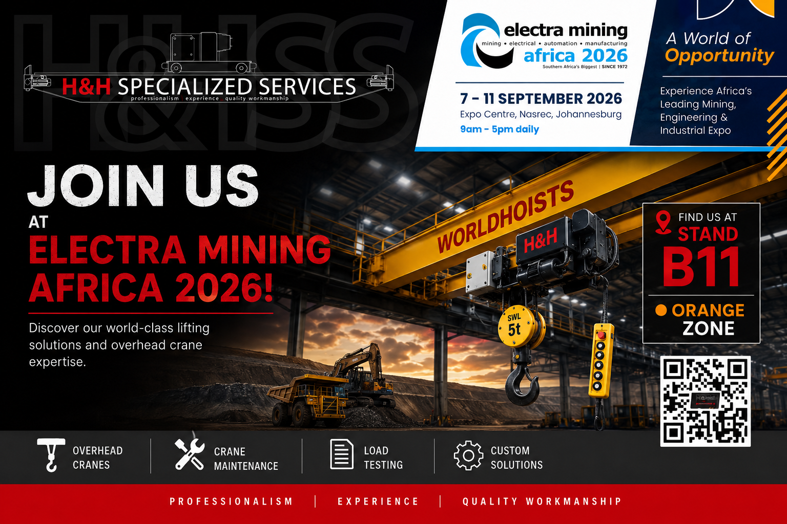 H&H Specialized Services at Electra Mining Africa 2026
