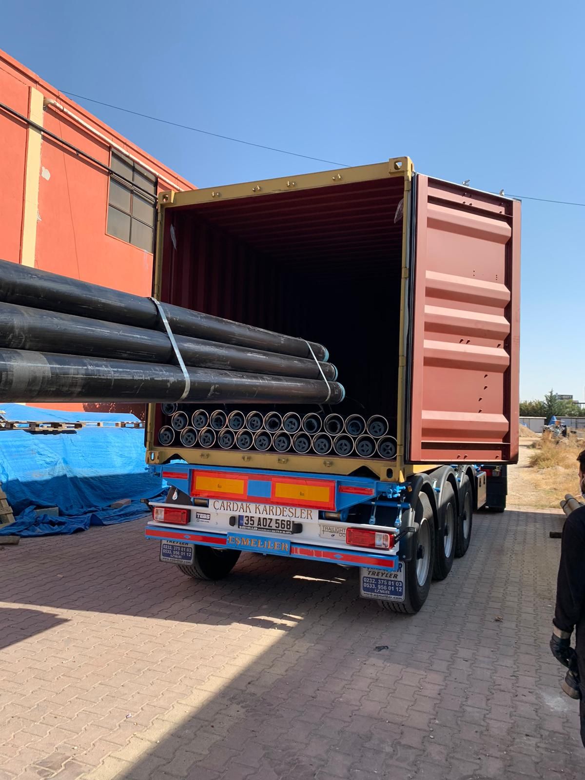 EPOXY COATED ZERO-RING COLUMN RISER PIPES FOR PROJECT