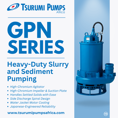 Tsurumi GPN Series Heavy-Duty Slurry Pumps