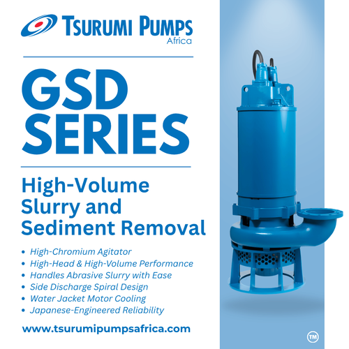 Tsurumi GSD Series High-Volume Slurry Pumps