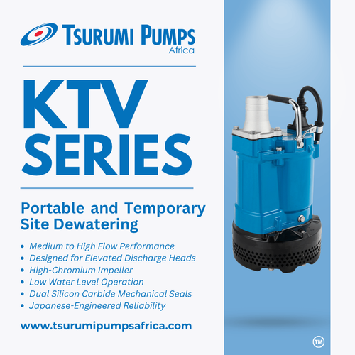 Tsurumi KTV Series Lightweight Dewatering Pumps