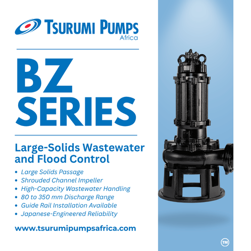 Tsurumi BZ Series Large-Solids Wastewater Pumps