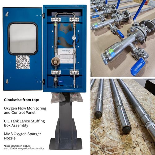 Sparger and Oxygen flow & pressure control