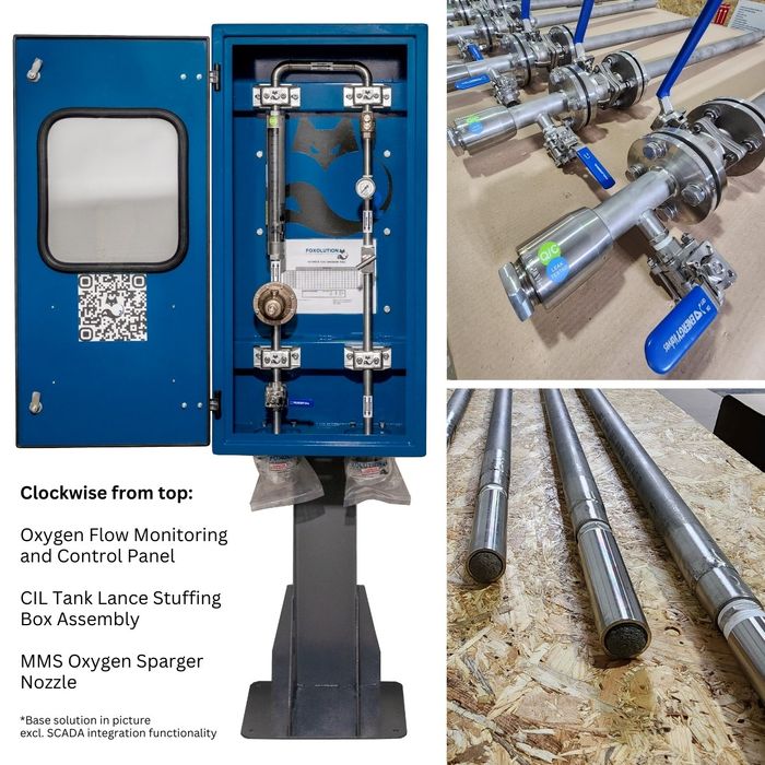 Sparger and Oxygen flow & pressure control