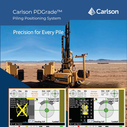 Carlson Piling Guidance System