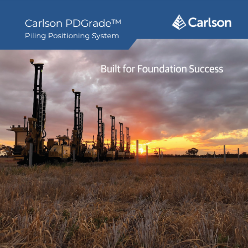 Carlson Piling Guidance System