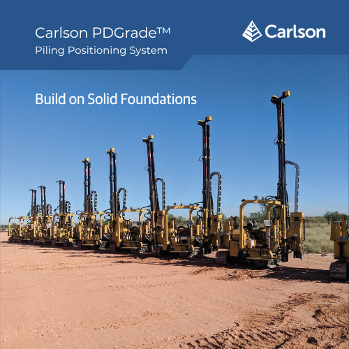 Carlson Piling Guidance System