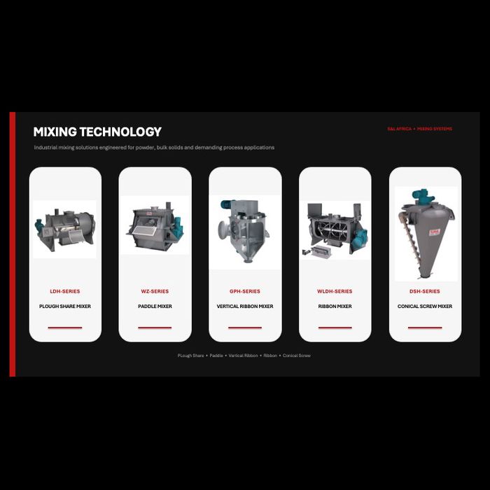 S&L AFRICA Motors & Powder Mixers