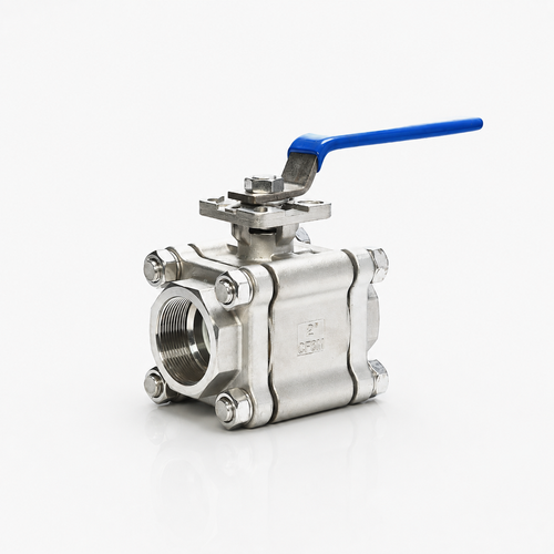 Stainless Steel 3-Piece Full Bore Ball Valve – 2000 PSI BSP