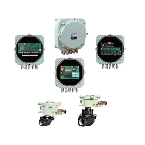 CONTROLLERS AND Valves WITH FLAMEPROOF JUNCTION BOXES