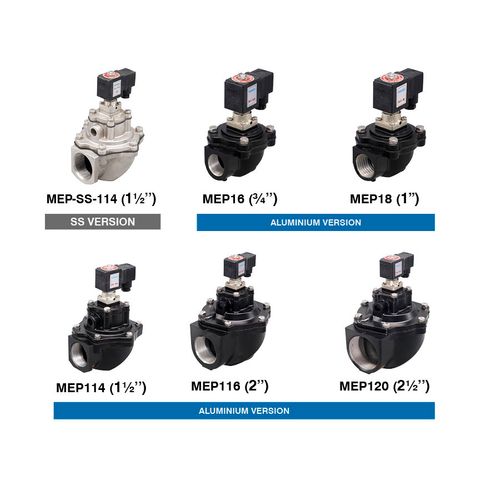 PILOT OPERATED REVERSE JET PULSE VALVE