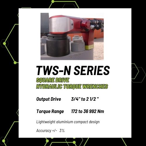 Hi-Force Hydraulic Tools - TWS Series (Square Drive Torque Tools)
