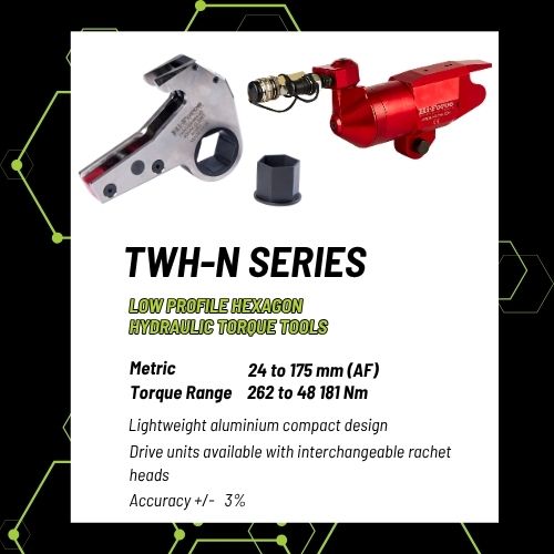 Hi-Force Hydraulic Tools - TWH Series (Low Profile Torque) 