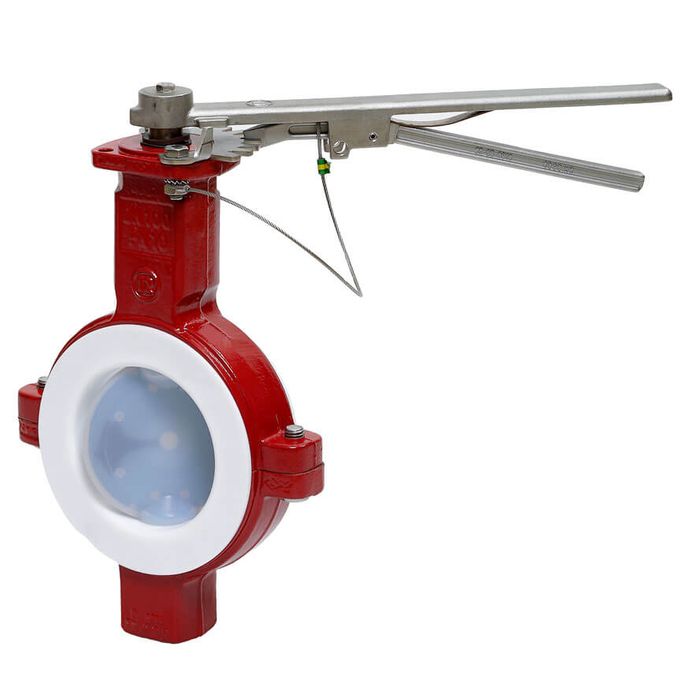 Butterfly Valve - Fully PFA / PTFE Lined - Richter NK