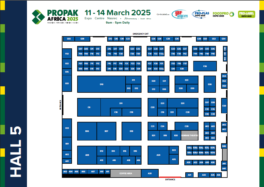 Hall 5 floor plan
