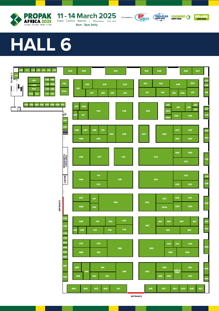 Hall 6 floorplan