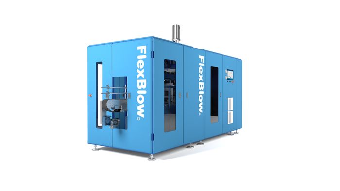 Universal PET stretch blow molding machines for bottles, jars and containers from 10 ml to 20 L