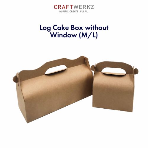Log Cake Box without Window (M, L)