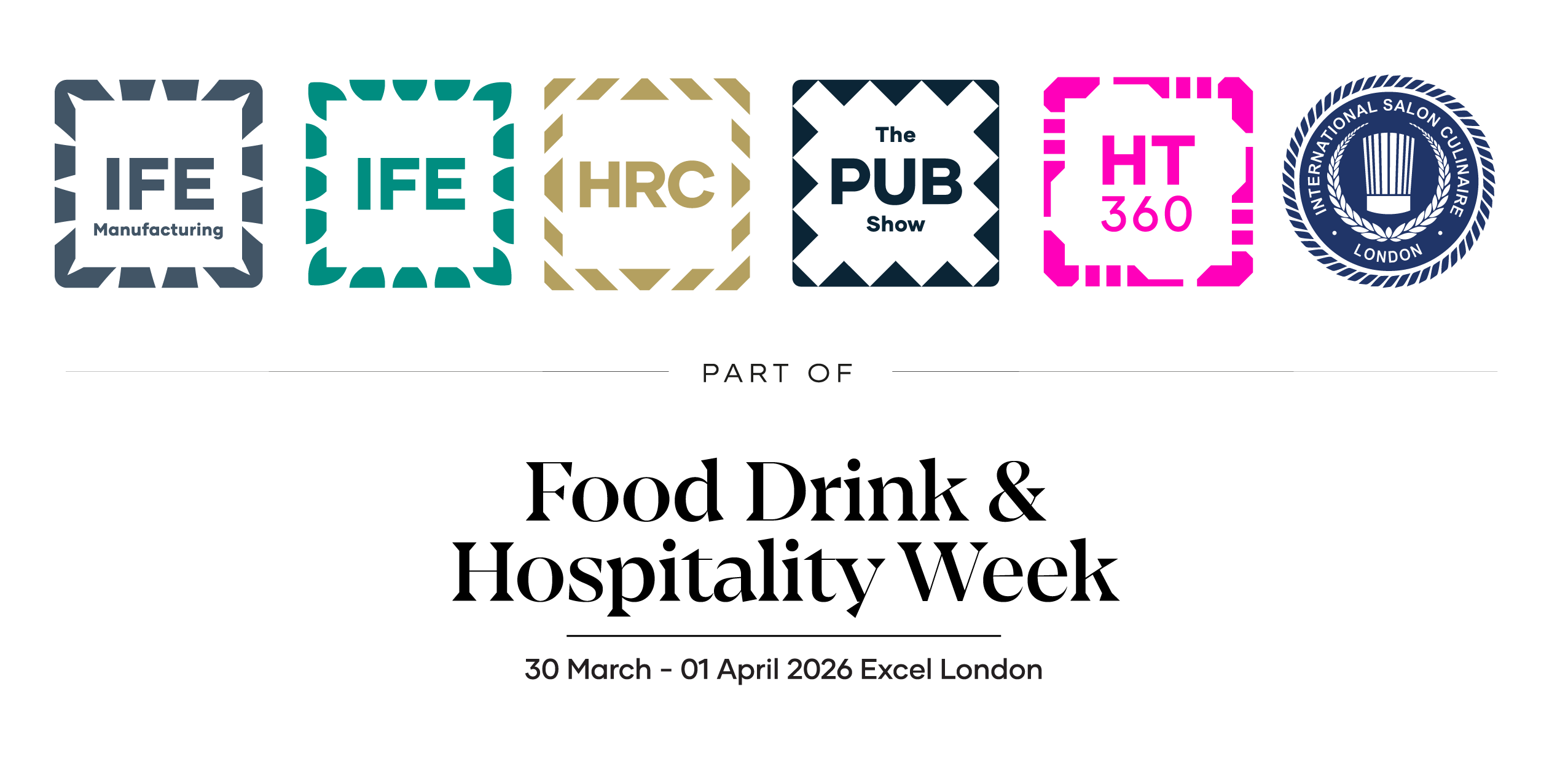 Food drink and hospitality week logo