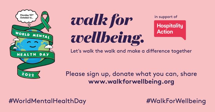 Walk for Wellbeing: Hospitality comes together to support mental health this October