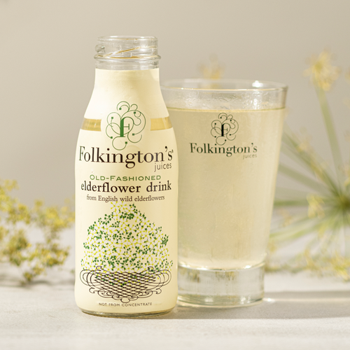 Folkington's old-fashioned elderflower drink - 250ml glass bottle
