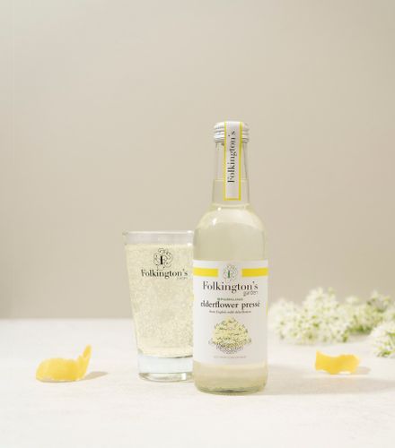 Folkington's sparkling elderflower presse - 330ml glass bottle