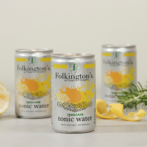 Folkington's Indian tonic water - 150ml can