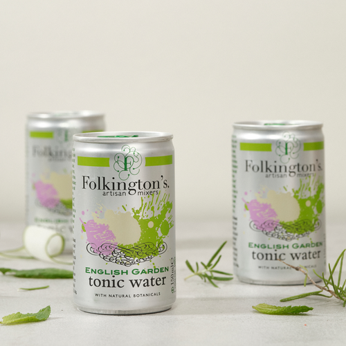 Folkington's English garden tonic water - 150ml can