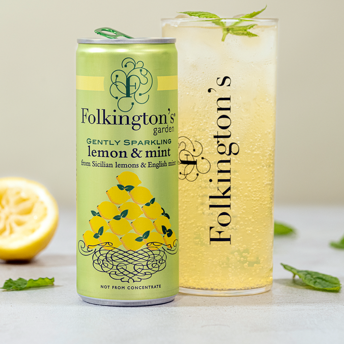 Folkington's lemon & mint presse 250ml can HRC 2025