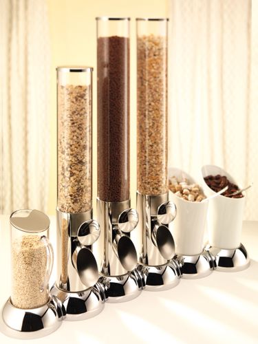 CONNECT Cereal Dispensers from FRILICH - The ideal buffet solution when space is limited