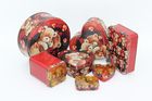 Christmas Customized food metal canister tinplate box