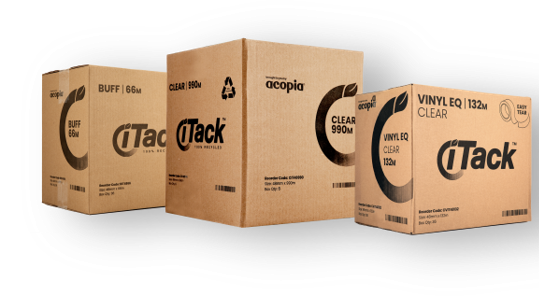 iTack Parcel Tape - 100% recycled plastic