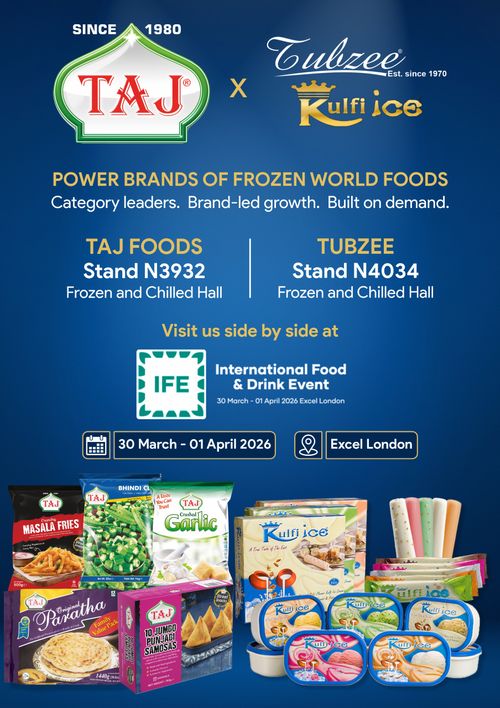 Taj Foods & Tubzee The Power Brands of Frozen World Foods Take the Stage at IFE 2026 London, UK