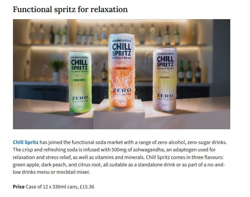 The Caterer: The best new soft drinks