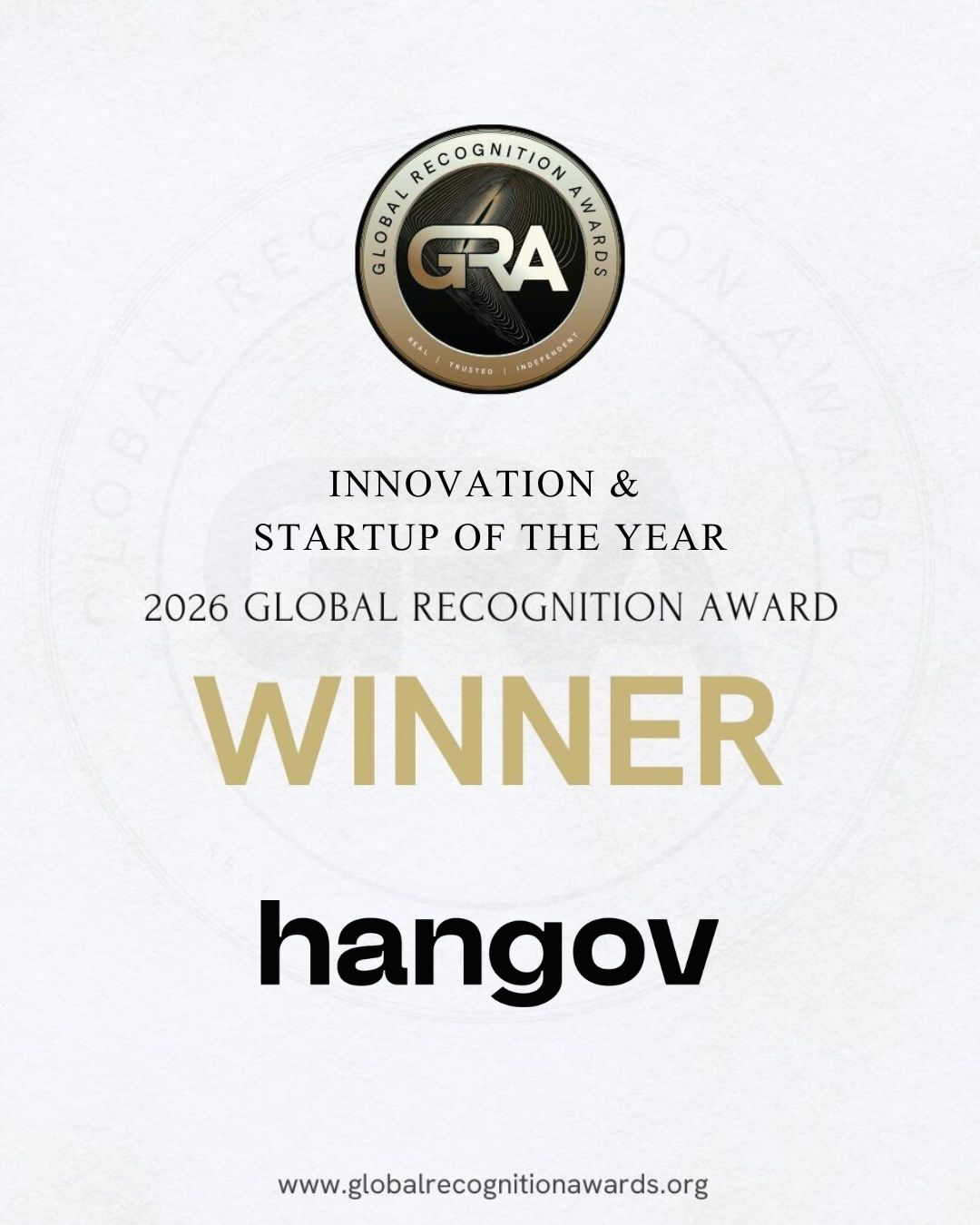hangov has earned its place among the recipients of a 2026 Global Recognition Award, and its trajectory in the Innovation, Startup Of The Year category marks it as one of the more consequential early-stage consumer health brands to emerge from the UK market.