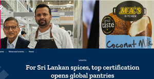 For Sri Lankan spices, top certification opens global pantries