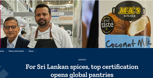 For Sri Lankan spices, top certification opens global pantries